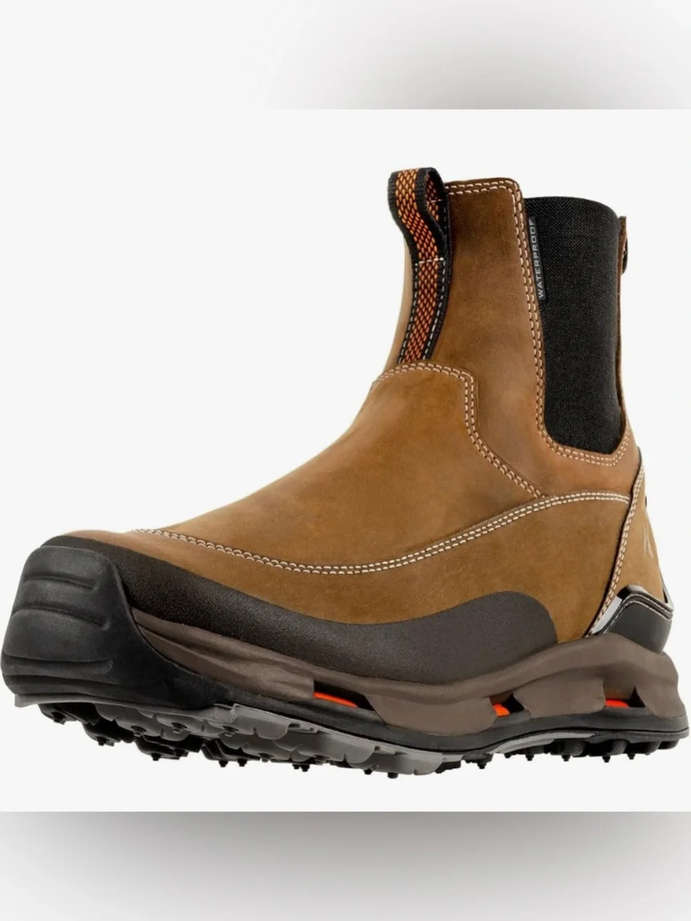Korkers men’s alpine Chelsea w/Waterproof Brown Slip-On Work Chelsea